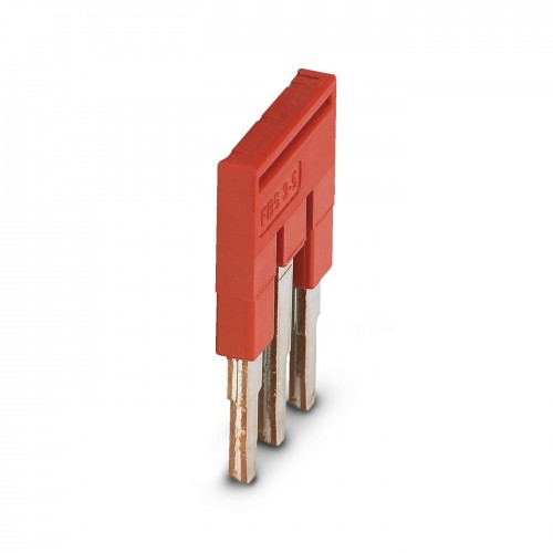 ПЕРЕМЫЧКА FBS 3-5 НА 3 ПОЛЮСА, ДЛЯ КЛЕММ 5,2MM, 24A, КРАСНАЯ