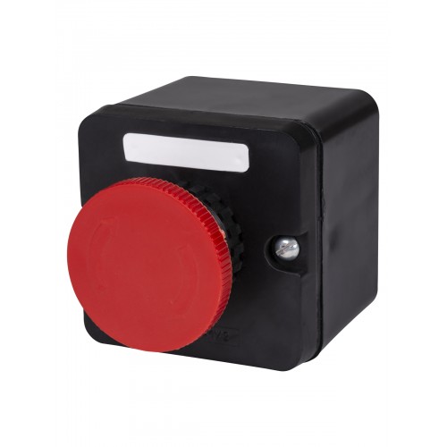 Пост кнопочный ПКЕ 222-1 красный гриб с фиксацией IP54 TDM