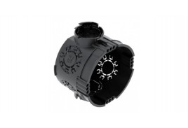 ПОДРОЗЕТНИК UG 46-GS ОДИНОЧНЫЙ, 650°С, Ø64ММ, H=46ММ, ДЛЯ СПЛ. СТЕН, С ВИНТАМИ, ЧЕРНЫЙ, ПОЛИПРОПИЛЕН