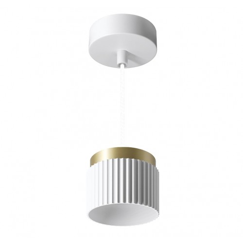 Подвесной светильник WOLTA WSL-GX53/P19WG MUSE под лампу GX53 Белый/Золото D85x70