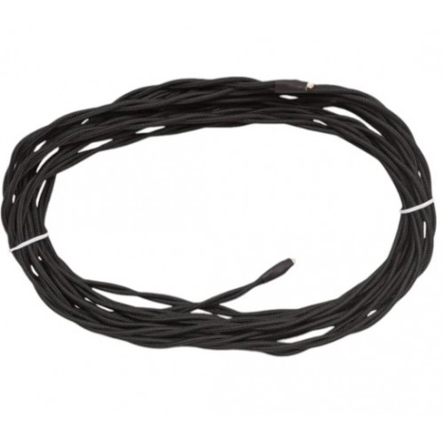 Провод монтажный витой ПВХ 2х1,5мм, цвет - черный (бухта 5м), ТМ "МезонинЪ" GE70101-05 GE70101-05