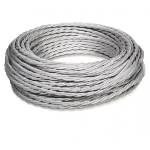 Провод монтажный витой ПВХ 2х1,5мм, цвет - титан (бухта 5м), ТМ "МезонинЪ" GE70101-37 GE70101-37