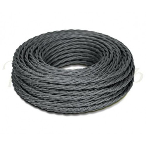 Провод монтажный витой ПВХ 2х2,5мм, цвет - графит (бухта 10м), ТМ "МЕЗОНИНЪ" GE70112-38