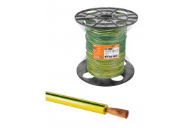 Провод ПуГВнг(А)-LS 1*1,5 ГОСТ на катушке (700м), желто-зеленый TDM