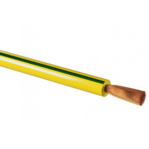 Провод ПуГВнг(А)-LS 1*2,5 ГОСТ на катушке (700м), желто-зеленый TDM
