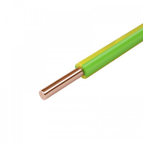 Провод ПуГВнг(А)-LS 1*2,5 ГОСТ (500м), желто-зеленый TDM
