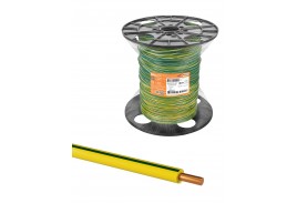 Провод ПуВнг(А)-LS 1*10,0 ГОСТ на катушке (150м), желто-зеленый TDM