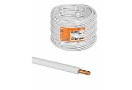 Провод ПуВнг(А)-LS 1*2,5 ГОСТ (500м), белый TDM