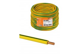 Провод ПуВнг(А)-LS 1*2,5 ГОСТ (500м), желто-зеленый TDM