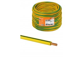Провод ПуВнг(А)-LS 1*4,0 ГОСТ (300м), желто-зеленый TDM
