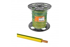 Провод ПуВнг(А)-LS 1*4,0 ГОСТ на катушке (450м), желто-зеленый TDM