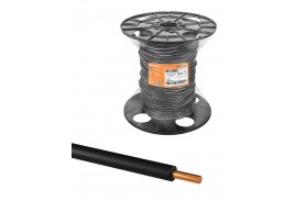 Провод ПуВнг(А)-LS 1*6,0 ГОСТ на катушке (300м), черный TDM