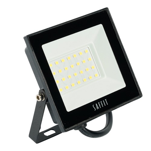 Прожектор светодиодный, 2835SMD, 30W 6400K  AC230V/50Hz IP65, черный в компактном корпусе, SFL90-30