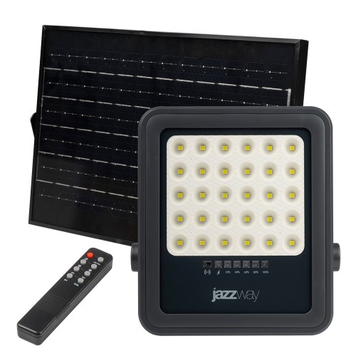 Прожектор светодиодный PFL SOLAR 02 100 6500K BL IP65 Jazzway