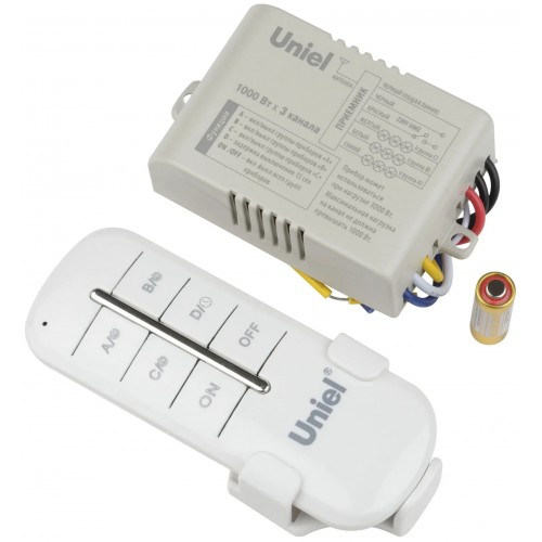 Пульт UCH-P005-G3-1000W-30M для управления светом 3 каналах1000Вт  UL-00003634