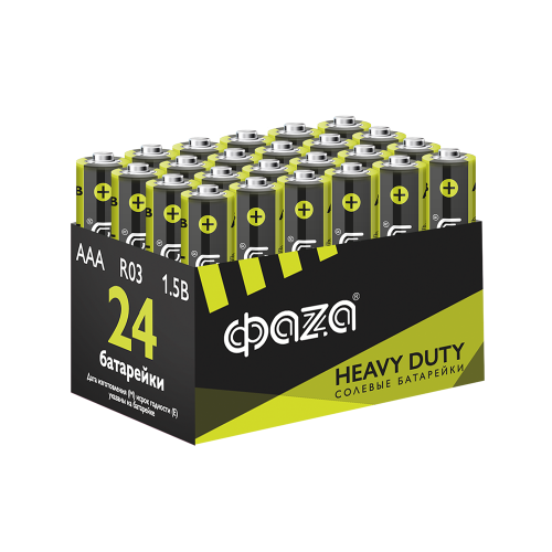 R03 (солевые эл. питания) R03          ФАZА Heavy Duty Pack-24