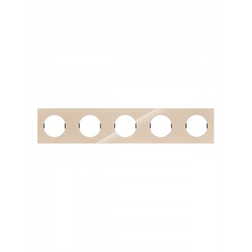 Рамка пятипостовая постовая шампань, стекло, "Байкал" TDM