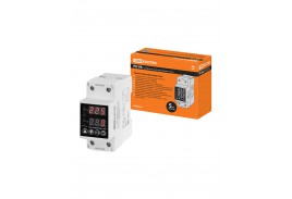 Реле напряжения 1ф РН VA-40А-220В (LED-VA-дисплей, с функцией ограничения тока) TDM