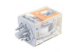 Реле RUB3C5730LT, 3CO, 10A(250VAC/24VDC), 230VAC, мех. инд., тест-кнопка с блокировкой, LED