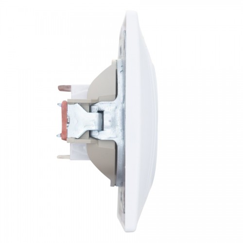Розетка двойная компьютерная RJ45 скрытой установки IP20, белая "Дельта" General