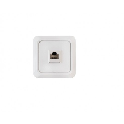 Розетка компьютерная RJ-45 BOLLETO белая 7035 IN HOME
