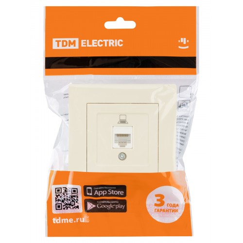 Розетка компьютерная RJ45 сл. кость "Сенеж" TDM