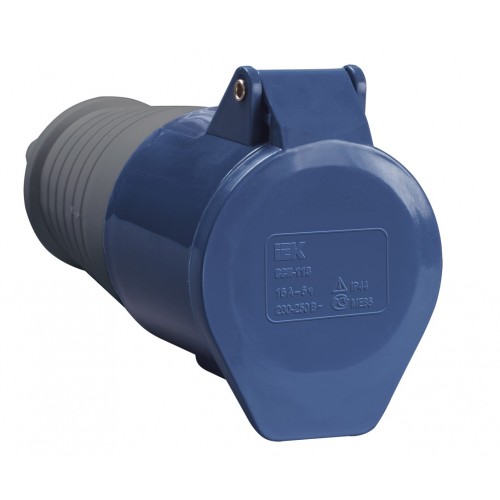 Розетка переносная ССИ-213 16А-6ч/200-250В 2P+PE IP44 IEK