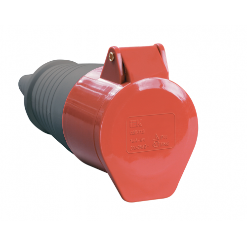 Розетка переносная ССИ-224 32А-6ч/380-415В 3P+PE IP44 IEK