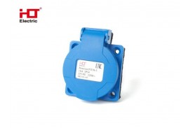 Розетка PП10-3 скрытая с крышкой IP44 16А 2Р+РЕ 220В HLT