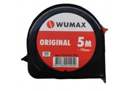Рулетка измерительная, 5м*19мм, 2 класс, ORIGINAL, WUMAX