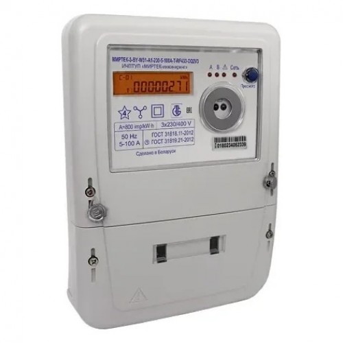 Счетчик трехфазный МИРТЕК-3-BY-W31-A0.5R1-230-5-10A-T-RS485-HOQ2V3