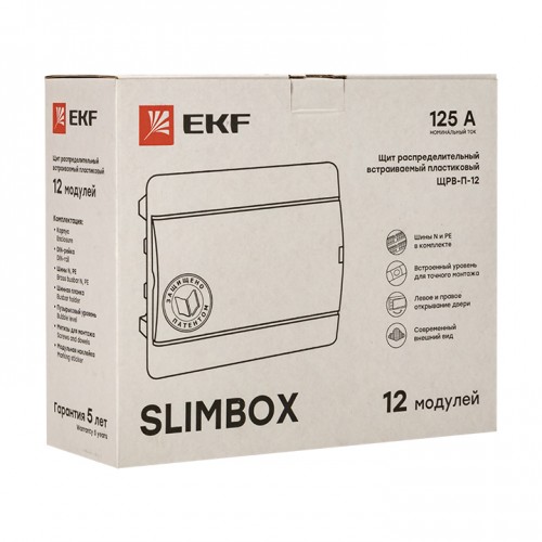 Щит распределительный ЩРВ-П-12 "SlimBox" белая дверца IP41 EKF PROxima