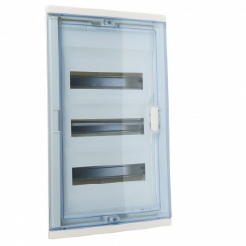 Щиток встр. Nedbox 36М (3x12+1) прозр. дверь, с клеммами N+PE, IP41
