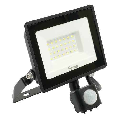 SFL80-30 с выносным датчиком 2835SMD 30W 6400K  AC220V/50Hz IP65, черный в компактном корпусе