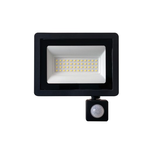SFL80-50 с выносным датчиком 2835SMD 50W 6400K  AC220V/50Hz IP65, черный в компактном корпусе