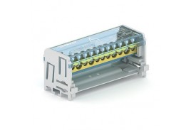 Шина нулевая в корпусе на DIN-рейку SNK-2-2-15