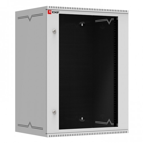 Шкаф телекоммуникационный настенный 15U (600х450) дверь стекло, Astra серия EKF PROxima