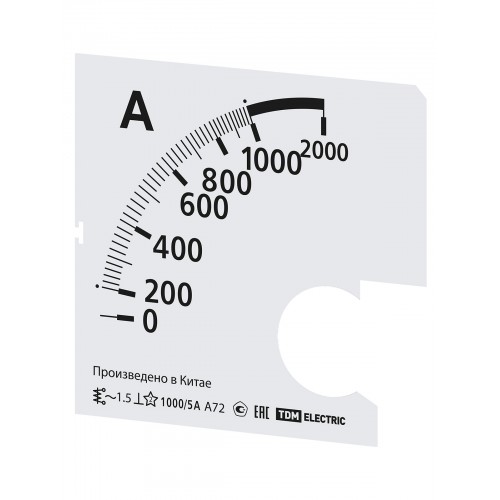 Шкала Ш72 1000/5А-1,5 (для А72 Х/5А) TDM