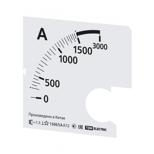 Шкала Ш72 1500/5А-1,5 (для А72 Х/5А) TDM