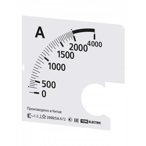 Шкала Ш72 2000/5А-1,5 (для А72 Х/5А) TDM