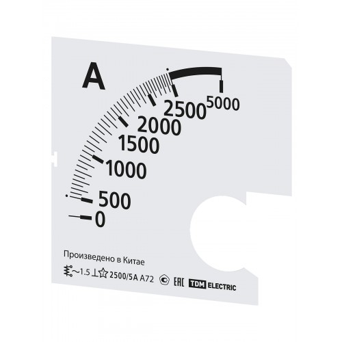 Шкала Ш72 2500/5А-1,5 (для А72 Х/5А) TDM