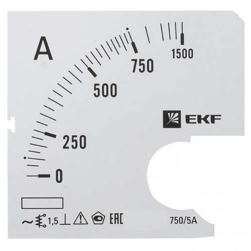 Шкала сменная для A961 750/5А-1,5 EKF PROxima