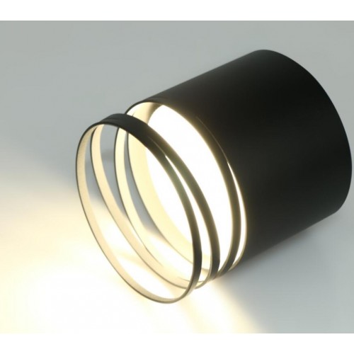 Спот GWL-GX53-M-IP20 Черный Спираль