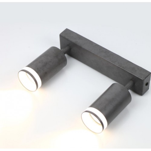 Спот на основании GWL-2GU10-M-IP20 Двойной Бетон Башня