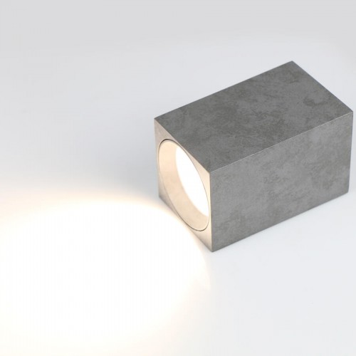 Спот на основании GWL-GU10-M-IP20 Одинарный Бетон С Боковым рассеивателем Полосы