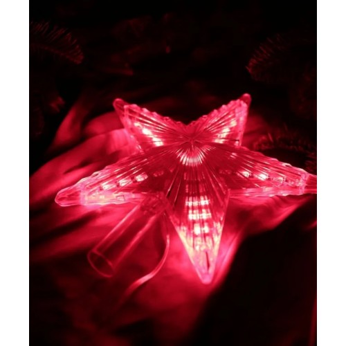 ST31-R Верхушка на елку Звезда 31 красный LED, 21см,  IP20