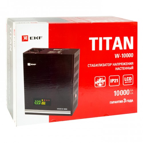 Стабилизатор напряжения настенный TITAN W-10000 EKF PROxima