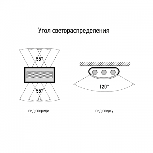 Светильник архитектурный светодиодный PWL-81210 8W+4W 4000K BL 230V IP54  Jazzway