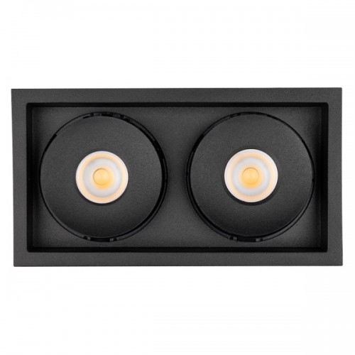 Светильник CL-SIMPLE-S148x80-2x9W Warm3000 (BK, 45 deg) (Arlight, IP20 Металл, 3 года)