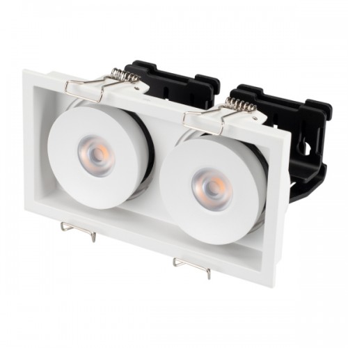 Светильник CL-SIMPLE-S148x80-2x9W Warm3000 (WH, 45 deg) (Arlight, IP20 Металл, 3 года)